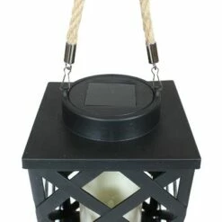Sunnydaze Decor Sunnydaze Outdoor Modern Crosshatch Hanging Tabletop Solar LED Rustic Farmhouse Decorative Candle Lantern - 9" - Black - 2pk 10 Sunnydaze Decor Sunnydaze Outdoor Modern Crosshatch Hanging Tabletop Solar LED Rustic Farmhouse Decorative Candle Lantern - 9" - Black - 2pk -Outdoor Lighting Official Shop unnamed file 916