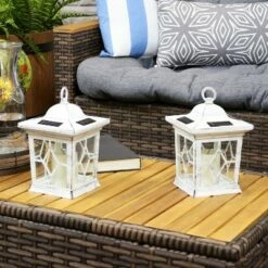 Sunnydaze Decor Sunnydaze Outdoor Lucien Hanging Tabletop Solar LED Rustic Farmhouse Decorative Candle Lantern - 9" - White - 4pk 16 Sunnydaze Decor Sunnydaze Outdoor Lucien Hanging Tabletop Solar LED Rustic Farmhouse Decorative Candle Lantern - 9" - White - 4pk -Outdoor Lighting Official Shop unnamed file 925