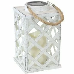 Sunnydaze Decor Sunnydaze Outdoor Modern Crosshatch Hanging Tabletop Solar LED Rustic Farmhouse Decorative Candle Lantern - 9" - White - 2pk 13 Sunnydaze Decor Sunnydaze Outdoor Modern Crosshatch Hanging Tabletop Solar LED Rustic Farmhouse Decorative Candle Lantern - 9" - White - 2pk -Outdoor Lighting Official Shop unnamed file 971